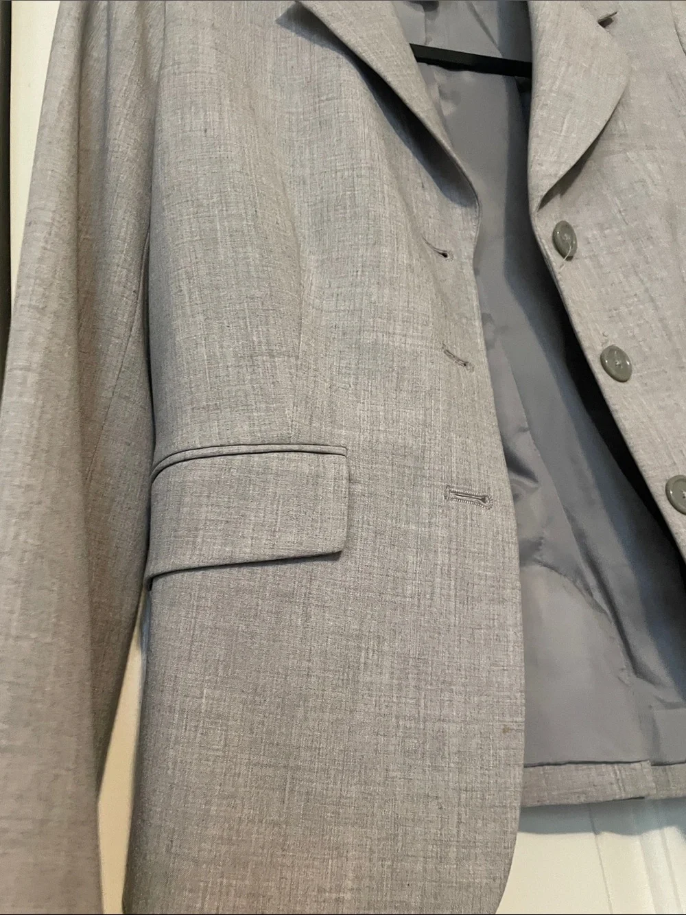 Worthington Light Gray Women's Blazer - Tailored Single-Breasted